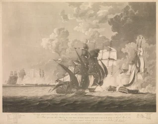 Defeat of the French and Italian squadron