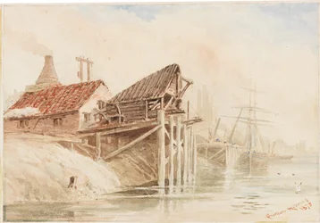 Old Coal Shipping Staithes near Wallsend