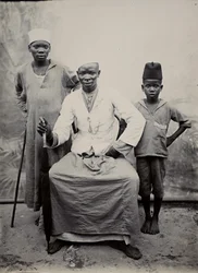 Man and two boys, Tanzania