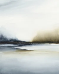 Abstract Misty Landscape