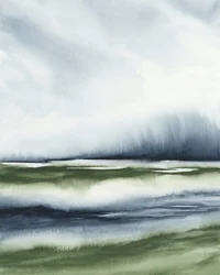 Misty Green Landscape