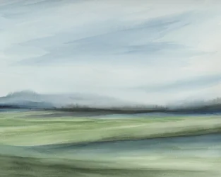 Tranquil Green Horizon