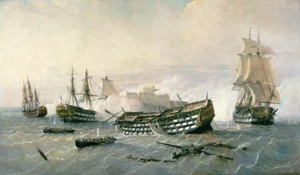 Defence of the Havana Promontory in 1762, c. 1898