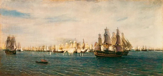 The battle of Trafalgar, 21 October 1805