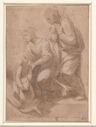 Holy Family with a Lamb