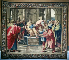 Tapestry depicting the Acts of the Apostles. The Blinding of Elymas, woven at the Beauvais Workshop under the direction of Philippe Behagle (1641-1705), 1695-98