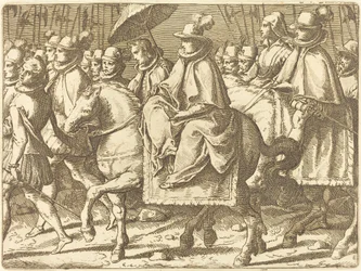 Margaret of Austria on Horseback