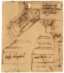 Sketches of Various Elements of the Arch of Constantine, Rome
