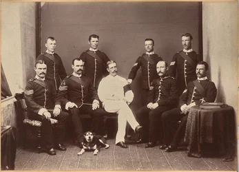 Captain Watkins and Non-Commissioned Officers
