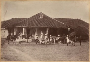 Dr. Morris and party, Jhansi (recto)