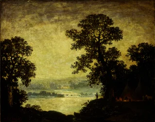 Moonlight, Indian Encampment, 1885-1889