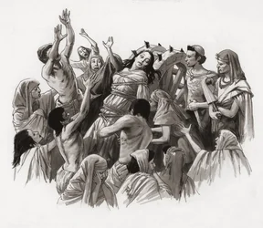 Saint Catherine Being Tortured on the Wheel