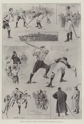 Hockey at Richmond, the Match Between England and Ireland on 11 March