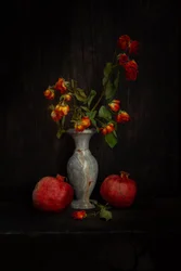 Faded Roses and Pomegranates