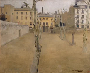 Courtyard of the old Barcelona prison