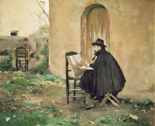 Rusinol and Casas Painting