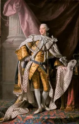 Portrait of King George III of the United Kingdom 1738-1820 in his Coronation Robes, ca 1770