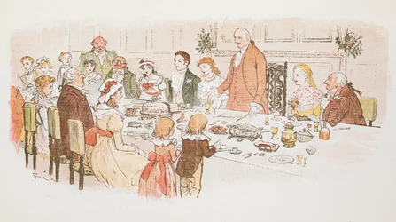 A Christmas meal