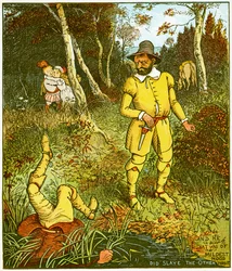 And He That Was of Mildest Mood, Did Slay the Other There, Illustration from Babes in the Wood