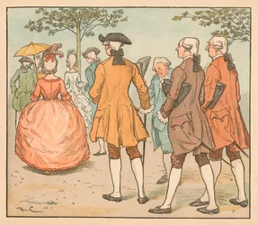 Her love was sought...By twenty beaux and more