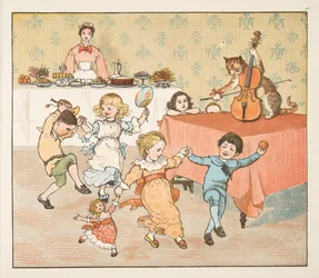 Hey, Diddle, Diddle, from The Hey Diddle Diddle Picture Book, pub.1882