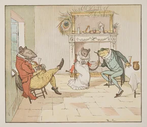 "Pray, Mr Frog, Will You Give Us a Song?", from The Hey Diddle Diddle Picture Book, pub.1882