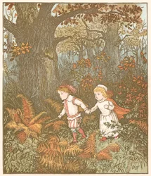 Scene from The Babes Children in the Wood, 1878