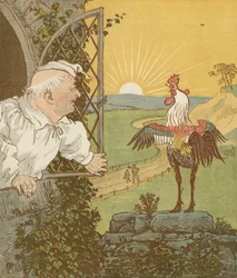 The House that Jack Built, accumulative nursery rhyme. This is the Cock that crowed in the morn ...
