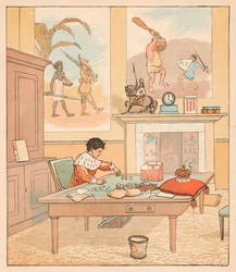 The King was in his counting-house, Counting out his Money, 1880