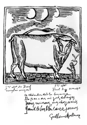 Illustration from "Le Bestiaire" by Guillaume Apollinaire