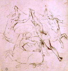 Hercules fighting the Centaurs