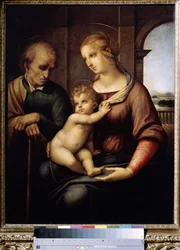 The Holy Family with Beardless Saint Joseph