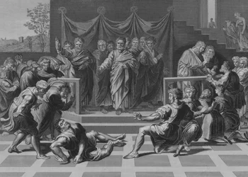 The Death of Ananias (engraving)