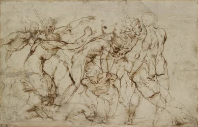 Battle Scene with Prisoners being Pinioned