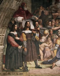 Chair-bearers carrying Pope Julius II (detail)
