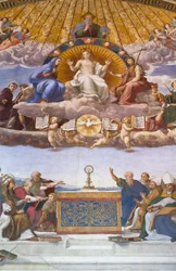 Detail of the Disputation of the Holy Sacrament, c.1509-10