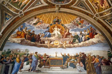 Disputation of the Holy Sacrament, in the Stanza della Segnatura