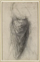 Study for the Drapery of a Man in Back View