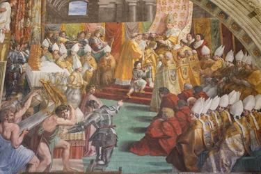The Coronation of Charlemagne, Room of the Fire in the Borgo