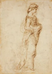 Female Figure walking to right