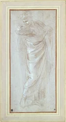 Study of a man for the tapestry cartoon of St. Paul at Lystra