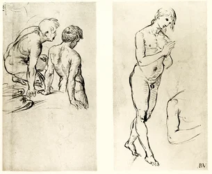 Study on a Praying Figure