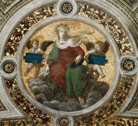 Theology. Ceiling Fresco in Stanza della Segnatura