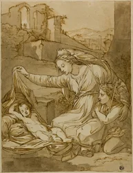 Virgin and Sleeping Christ Child with the Infant John the Baptist