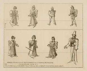 French princes and characters of the Burgundian court