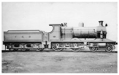 4-4-0 Tender Engine, Steam Locomotive Built by Kerr, Stuart and Co, Early 20th Century