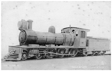 4-6-0 tender engine, steam locomotive built by Kerr, Stuart and Co, early 20th century