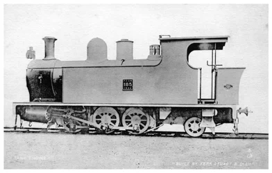 Tank Engine, Steam Locomotive Built by Kerr, Stuart and Co, Early 20th Century