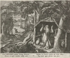 Saint Arnold of Metz as a Hermit