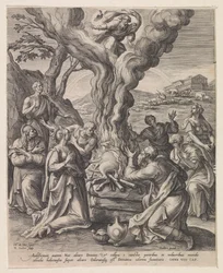 Offering of Noah after the Flood (series title: Scenes from the Old Testament)